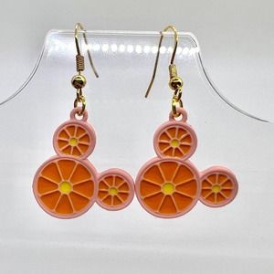 Mickey Mouse Earrings - Orange Slice Earrings - Summer Earrings - Disney Earring
